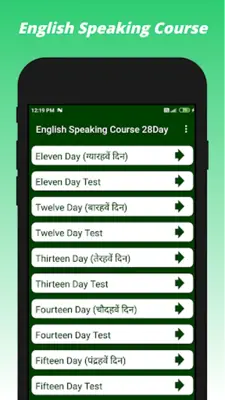 English Speaking Course 28Days android App screenshot 1